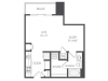 The Dali Floor Plan | Studio with 1 Bath | 611 Square Feet | Cottonwood Westside | Apartment Homes