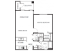 A2 Floor Plan | 1 Bedroom with 1 Bath | 656 Square Feet | Scott Mountain | Apartment Homes