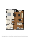 AA4 Floor Plan | 1 Bedroom 1 Bath | 793 Square Feet | Parc Westborough | Apartment Homes