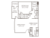 Birch Floor Plan | 1 Bedroom with 1 Bath | 793 Square Feet | 1070 Main | Apartment Homes