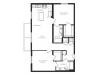 The Noveau Floor Plan | 2 Bedroom 2 Bath | 1078 Square Feet | Cottonwood Bayview | Apartment Homes
