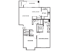 B2r Floor Plan | 2 Bedroom with 2 Bath | 930 Square Feet | Scott Mountain | Apartment Homes