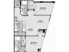 B3 Floor Plan | 2 Bedroom with 2 Bath | 1086 Square Feet | McKinney Uptown | Apartment Homes