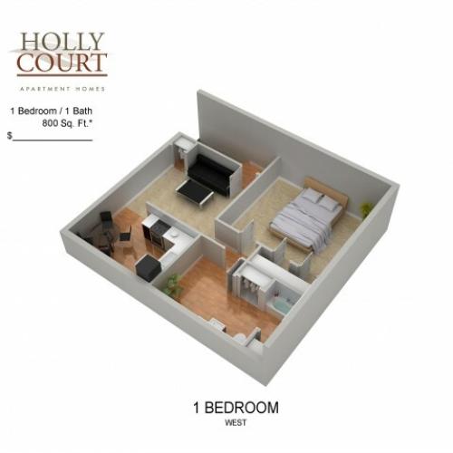 Floor Plan 15 | Apartments Pitman NJ | Holly Court