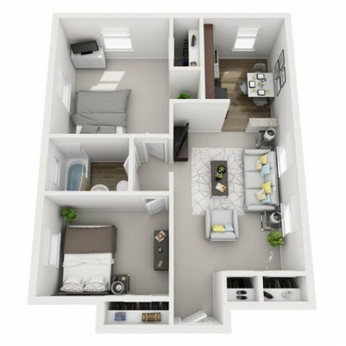 Floor Plan 21 | Apartments In Pittsburgh | The Alden