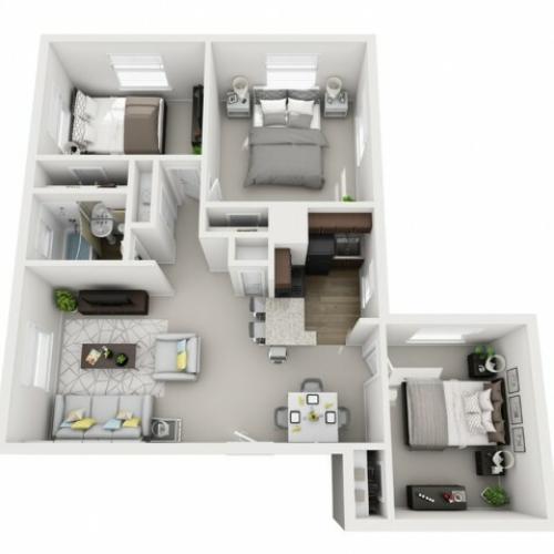 Floor Plan 33 | Apartments In Pittsburgh PA | The Alden