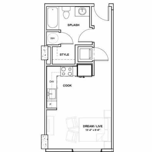 The Ewing Tower | Studio1 bath | from 436 square feet