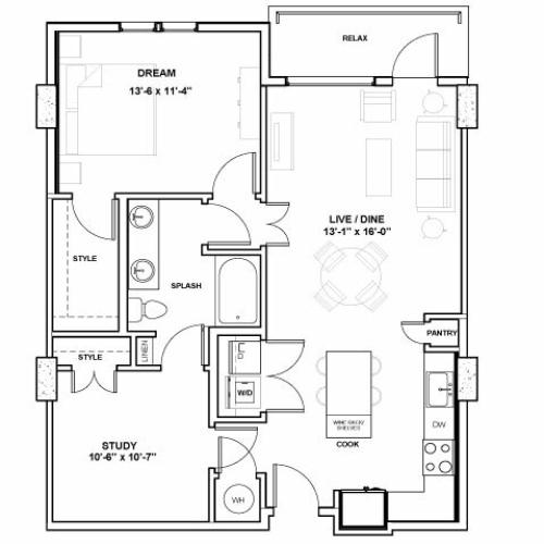 The Jones Tower | 1 bed 1 bath | from 903 square feet