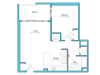 o-1d | 1 bed 1 bath | from 710 square feet