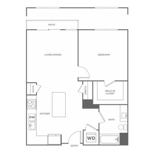 Persimmon West | 1 bed 1 bath | from 759 square feet
