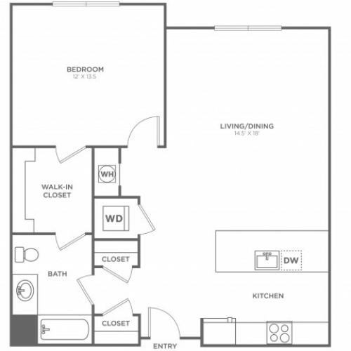 Washington East | 1 bed 1 bath | from 821 square feet