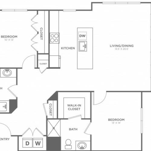 Juniper East | 2 bed 2 bath | from 1152 square feet
