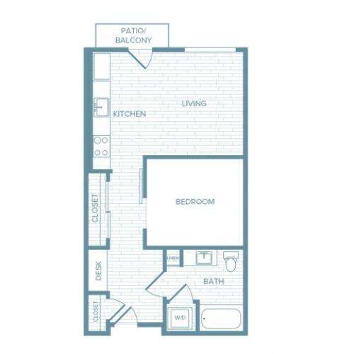 A13 | 1 bed 1 bath | from 603 square feet