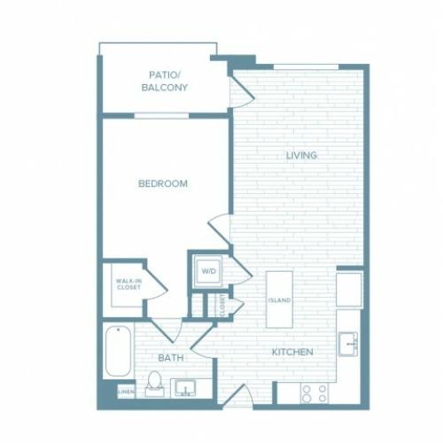 A07 | 1 bed 1 bath | from 724 square feet