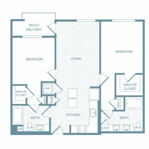 B06 | 2 bed 2 bath | from 1100 square feet