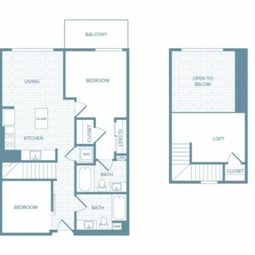 B12L | 2 bed 2 bath | from 1054 square feet