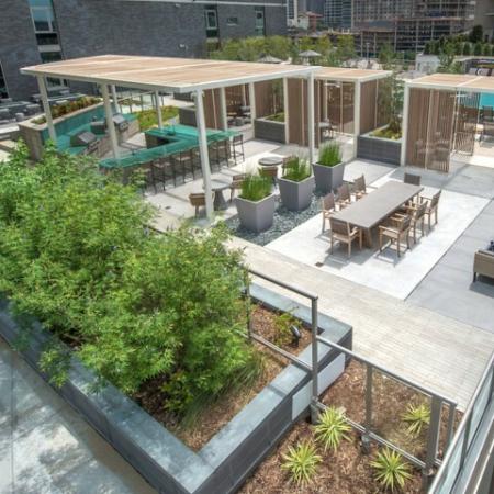 rooftop seating and barbecue