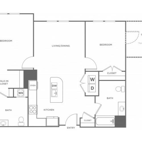 Spruce | 2 bed 2 bath | from 1087 square feet