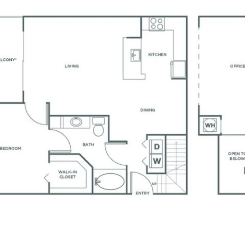 A2R | 1 bed 1 bath | from 1046 square feet