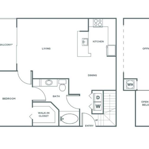A2P | 1 bed 1 bath | from 1046 square feet