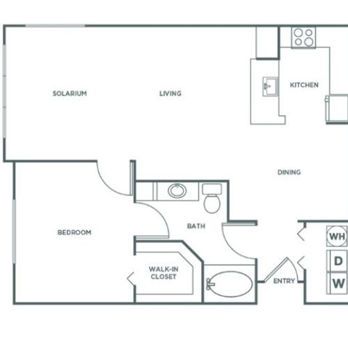 A3R | 1 bed 1 bath | from 943 square feet