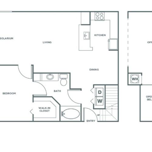 A4 | 1 bed 1 bath | from 1173 square feet