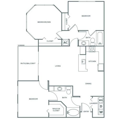 C3GIG | 3 bed 2 bath | from 1261 square feet