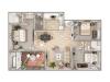 3 Bdrm Floor Plan | Coconut Creek Florida Apartments | Advenir at Cocoplum