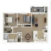 Floor Plan 8 | Best Apartments In North Las Vegas | Avanti