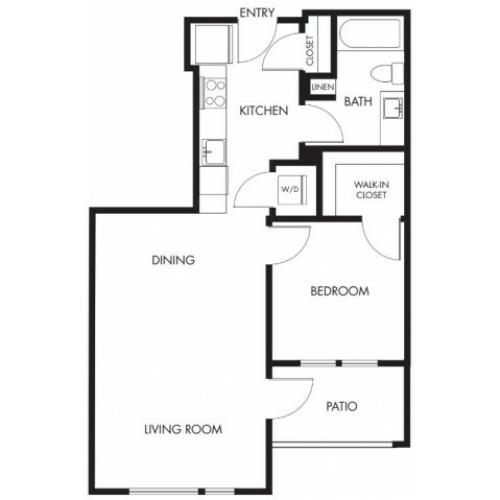 1 Bdrm Floor Plan | Anthology Apartments | Issaquah Apartments
