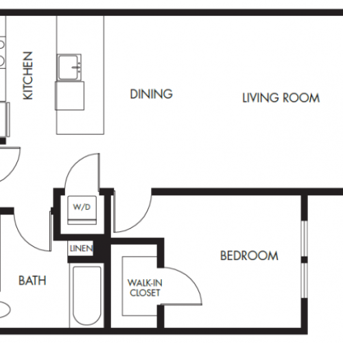 Floor Plan 1 | Anthology Apartments | downtown Issaquah apartments