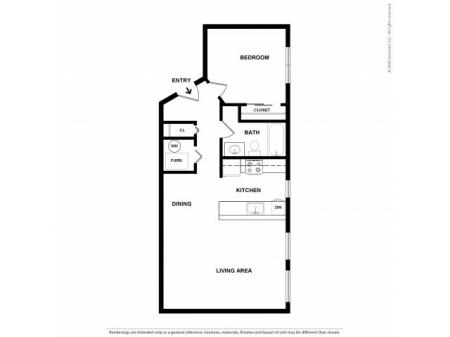 One Bedroom Floor Plan | Apartments For Rent In Park City, UT | Elk Meadows Apartments