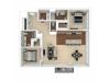 The Collins Floor Plan | Floor Plan 15 | Crossroads at the Gulch | Nashville Apartments For Rent