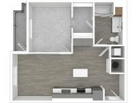 1 Bedroom Floor Plan | Apartments For Rent In Edgewood WA | 207 East
