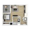 Studio Floor Plan | Apartments For Rent Everett WA | Helm