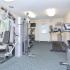 Fitness center with treadmills and a weight machines at Willow Run Apartments in Willow Grove, PA.