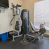 Fitness center with weight machines at Wyntre Brooke apartments in West Chester, PA.