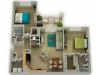 The Brookstone Two Bedroom Floor Plan