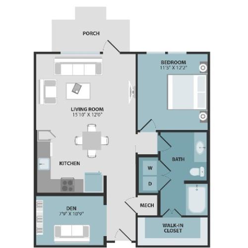 A2 | One Bedroom | One Bathroom