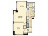 1 Bedroom Floor Plan 1 | Luxury Apartments Alexandria VA | Carlyle Place