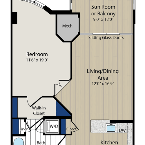 Floor Plan 11 | Luxury Apartments In Arlington VA | Meridian at Ballston Commons
