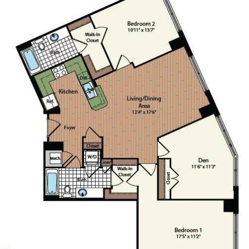 Floor Plan 30 | Meridian at Mt Vernon Triangle