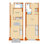 1 Bedroom Floor Plan 8 | Washington DC Apartments | Park Triangle Apartments Lofts and Flats