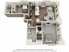 B13-TWO BEDROOMS/ TWO BATHROOMS- 1261 Sq. Ft.