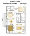 Floor Plan 5 | Apartments Near Medical Center San Antonio Tx | Hunter\'s Glen Apartments