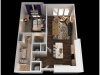 E 1 Bedroom Floor Plan | Towson Luxury Apartments | The Southerly