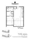 1 Bedroom Floor Plan | Portsmouth NH Luxury Apartments | Veridian Residences