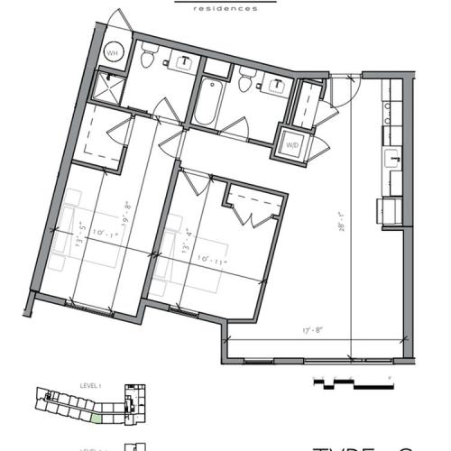 Floor Plan 8 | Apartments In Portsmouth NH | Veridian Residences
