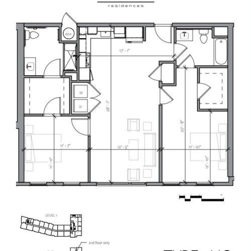 Floor Plan 10 | Apartments Near Portsmouth NH | Veridian Residences