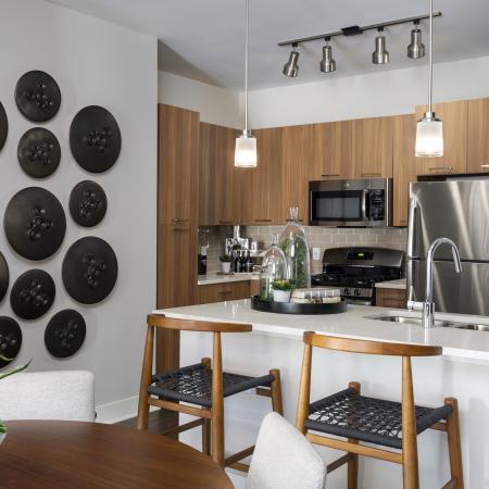 Mave gourmet kitchen, Stoneham apartments for rent